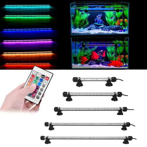NEW Submersible LED Light Bar Lamp 5050 SMD RGB Colour for Aquarium Fish Tank US